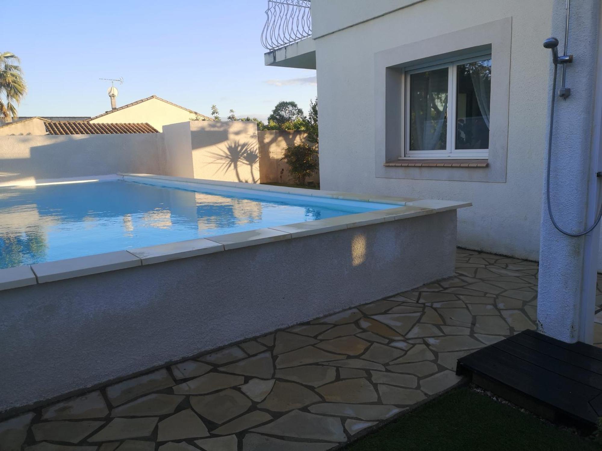 Appartement Dans Villa Avec Piscine Et Jardin Marguerittes Buitenkant foto